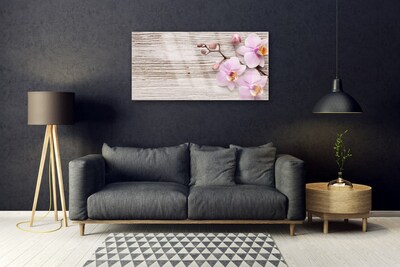 Tableaux sur verre Fleurs floral rose