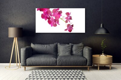 Tableaux sur verre Fleurs floral rouge