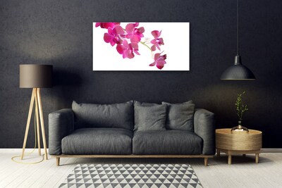 Tableaux sur verre Fleurs floral rouge