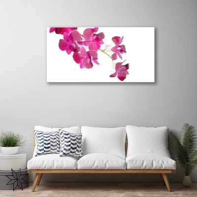 Tableaux sur verre Fleurs floral rouge