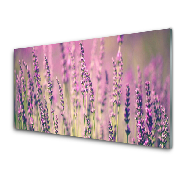 Tableaux sur verre Fleurs floral violet