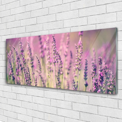 Tableaux sur verre Fleurs floral violet