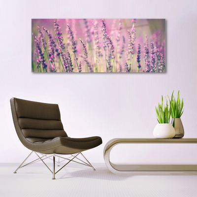 Tableaux sur verre Fleurs floral violet