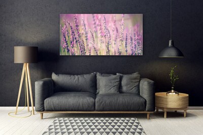 Tableaux sur verre Fleurs floral violet