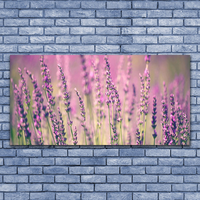 Tableaux sur verre Fleurs floral violet