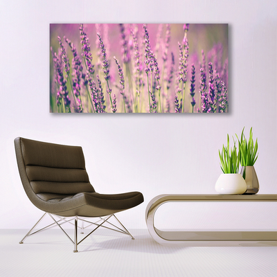 Tableaux sur verre Fleurs floral violet