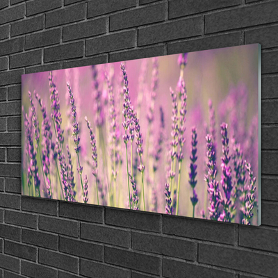 Tableaux sur verre Fleurs floral violet