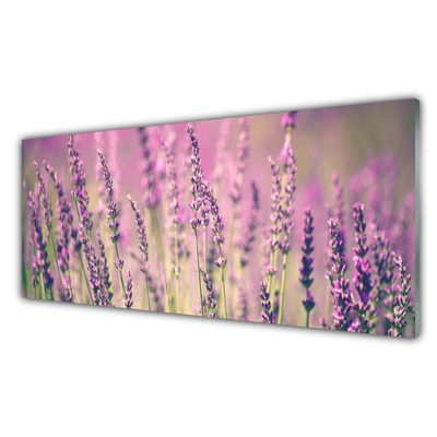 Tableaux sur verre Fleurs floral violet