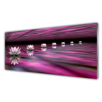 Tableaux sur verre Fleurs floral rose