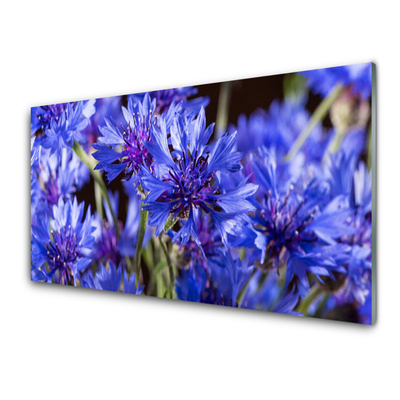 Tableaux sur verre Fleurs floral violet