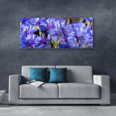 Tableaux sur verre Fleurs floral violet