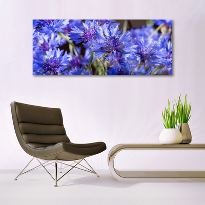 Tableaux sur verre Fleurs floral violet