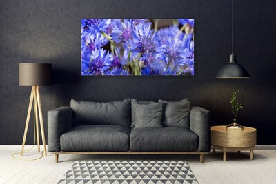 Tableaux sur verre Fleurs floral violet