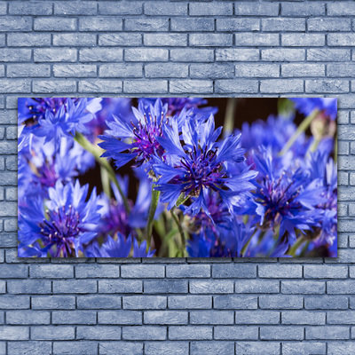 Tableaux sur verre Fleurs floral violet