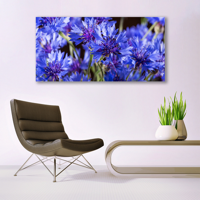 Tableaux sur verre Fleurs floral violet