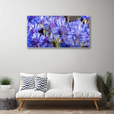 Tableaux sur verre Fleurs floral violet