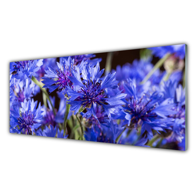 Tableaux sur verre Fleurs floral violet