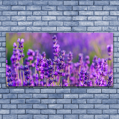 Tableaux sur verre Fleurs floral violet