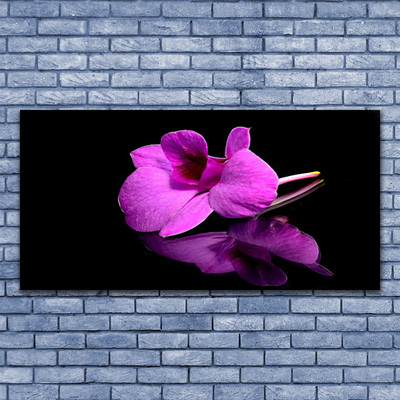 Tableaux sur verre Fleur floral rose