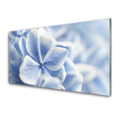 Tableaux sur verre Fleurs floral violet