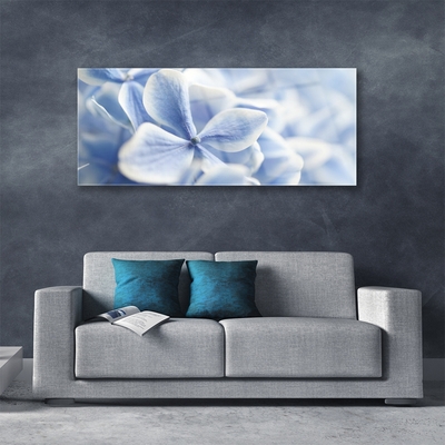 Tableaux sur verre Fleurs floral violet