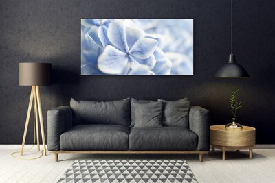 Tableaux sur verre Fleurs floral violet