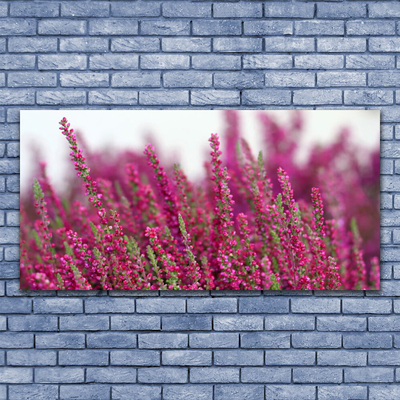 Tableaux sur verre Fleurs floral rouge vert