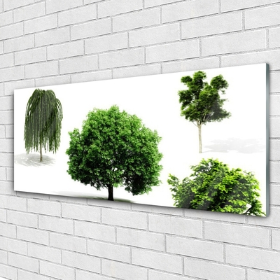 Tableaux sur verre Arbres nature brun vert