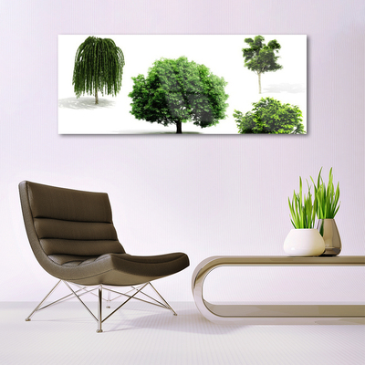 Tableaux sur verre Arbres nature brun vert