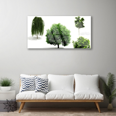 Tableaux sur verre Arbres nature brun vert