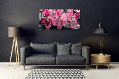 Tableaux sur verre Fleurs floral rouge