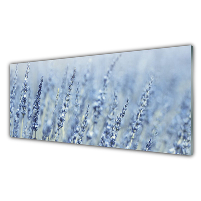 Tableaux sur verre Fleurs floral violet