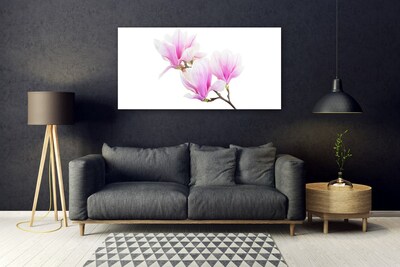 Tableaux sur verre Fleurs floral rose