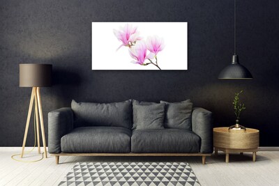 Tableaux sur verre Fleurs floral rose