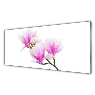 Tableaux sur verre Fleurs floral rose