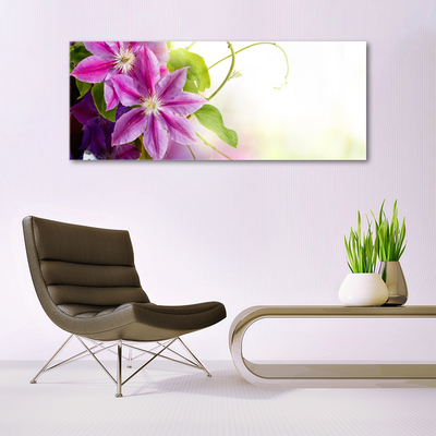 Tableaux sur verre Fleurs floral rose