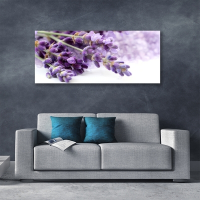 Tableaux sur verre Fleurs floral violet