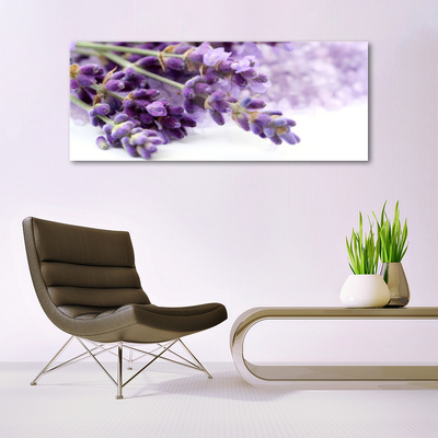 Tableaux sur verre Fleurs floral violet