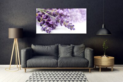 Tableaux sur verre Fleurs floral violet