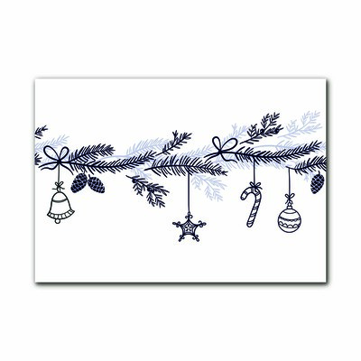 Image sur verre Tableau Vacances d'hiver Décorations de Noël