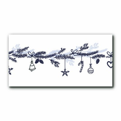 Image sur verre Tableau Vacances d'hiver Décorations de Noël