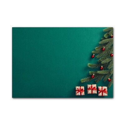 Image sur verre Tableau Cadeaux de Noël d'hiver de vacances