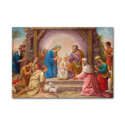Image sur verre Tableau Stable Noël Jésus