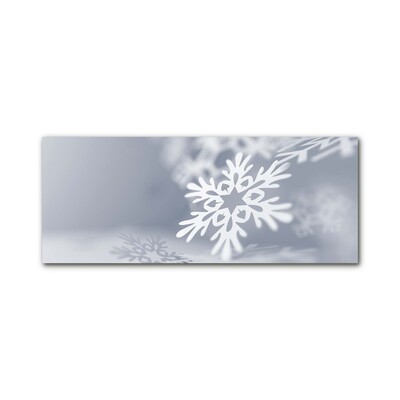 Image sur verre Tableau Décoration de Noël flocon de neige