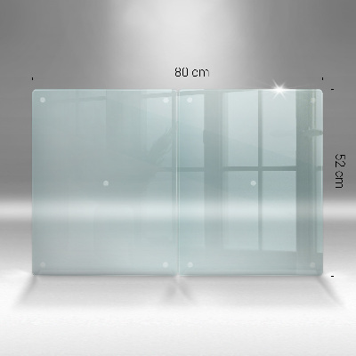 Protège plaque de cuisson double en verre transparente