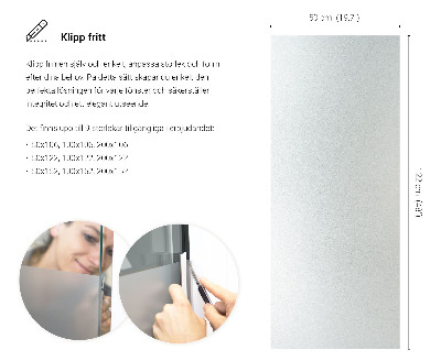 Film occultant pour vitre translucide