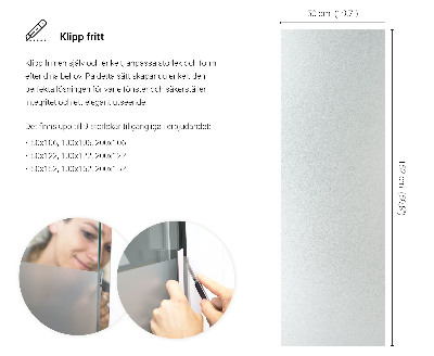 Film occultant pour vitre translucide