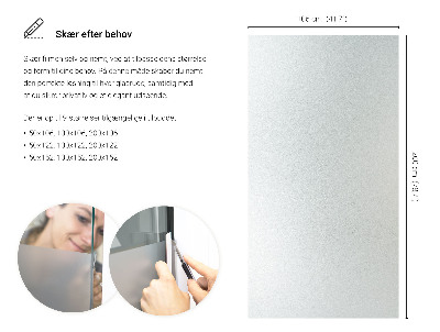 Film occultant pour vitre translucide