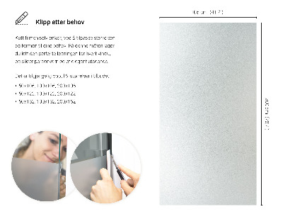 Film occultant pour vitre translucide