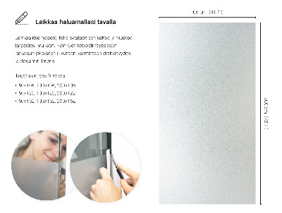 Film occultant pour vitre translucide